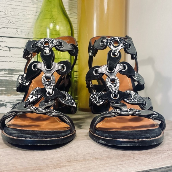 Coach Mid Heel Sandal w/Coach Link - Picture 5 of 15